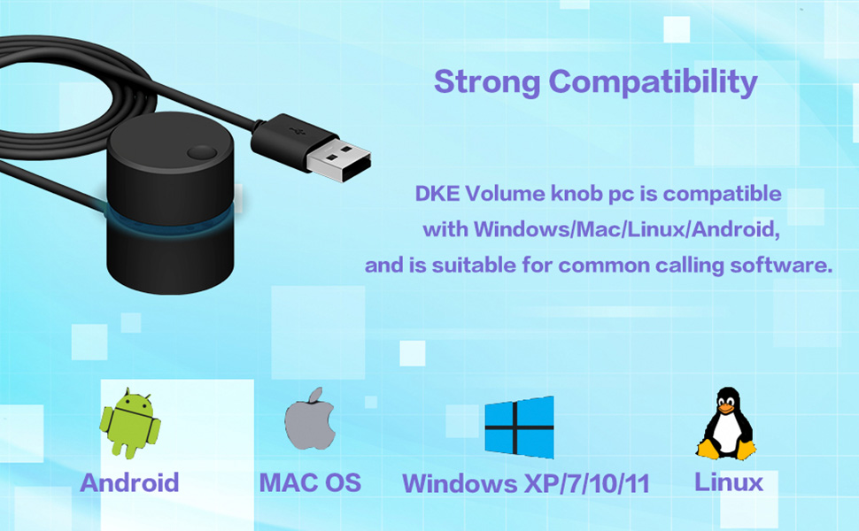 Volume Control Knob Mute Function USB Volume Knob Multimedia Controller Win 7/8/10/Mac