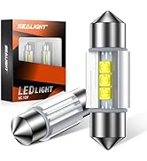SEALIGHT 31mm DE3175 LED Bulb White 6500K Bright Interior Car Light Error Free CANBUS CSP-2525 Ce...