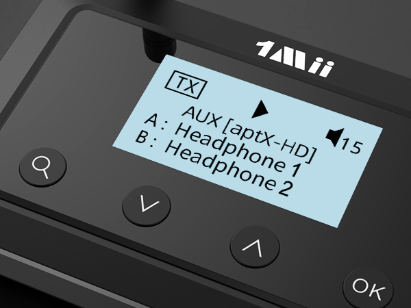 bluetooth transmitter with display