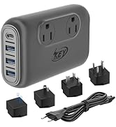 220V to 110V Converter, Key Power 230-Watt Step Down Voltage Converter & Power Converter, Interna...