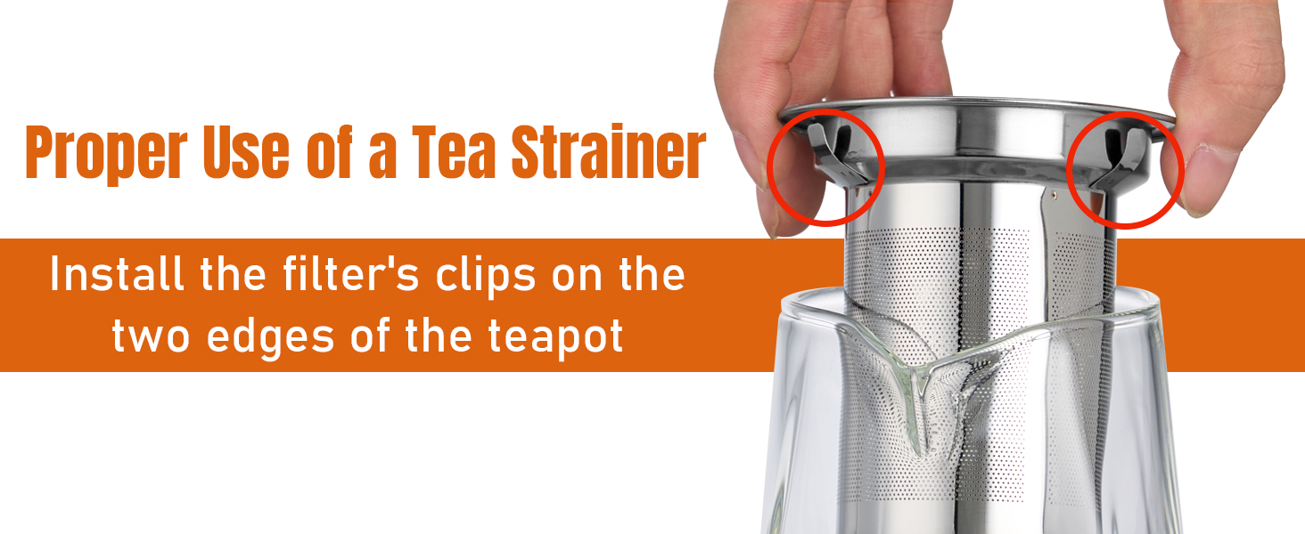 Glass Teapot with Removable Infuser, Ehugos Stovetop Safe Large Tea Pot