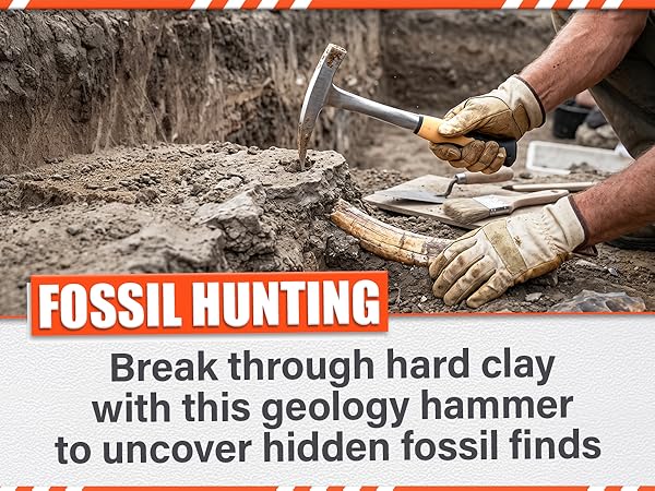 geology hammer fossil hunting gunsmith rock pick clay digging paleontology tool