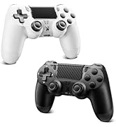 2pcs Wireless Controller for PS-4, Dual Vibration Game Joystick/Motion Sensing/Touchpad/Speaker/3...