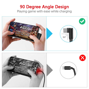 USB C to USB C Cable 100W Type C to Type C Fast Charging Cable Right Angle USBC to USBC Cord