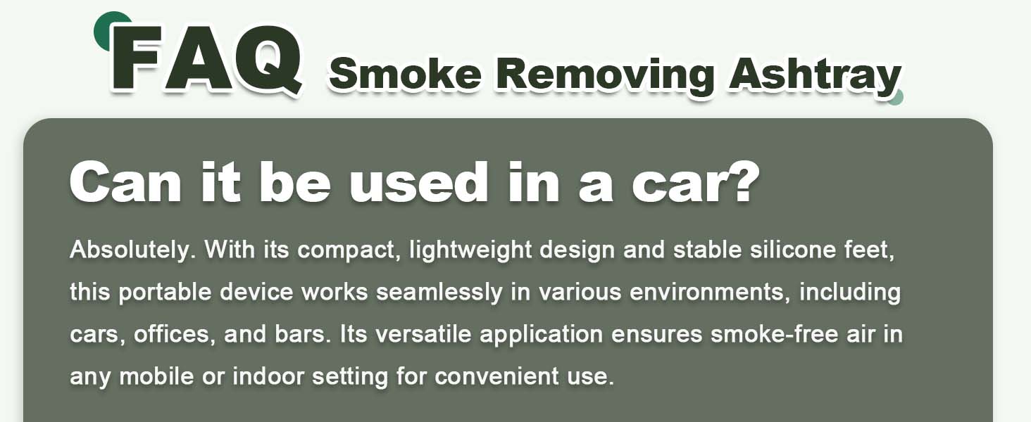 smokeless ashtray indoor