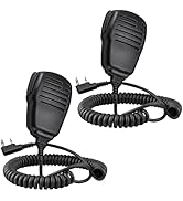 SAMCOM Shoulder Mic of Walkie Talkies, Two Way Radio Speaker Microphone, Handheld Walkie Talkie M...