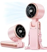 Bearwind Portable Handheld Turbo Fan - 5 Gear High Speed 4000mAh Rechargeable Mini Personal Hand ...