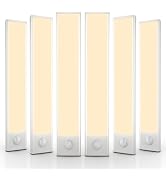 Under Cabinet Lighting, 58 LED Motion Sensor Light Indoor, Wireless USB Rechargeable Magnetic Clo...