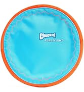 Chuckit! Paraflight Flying Disc Dog Toy - Water Floating Flyer - Durable Nylon Construction with ...