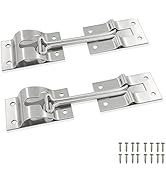 ESUDNT Stainless Steel Rv Door Holder Latch Catch for Trailer,Camper,Cargo,Truck(2 Pack, 4 Inch, ...