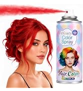 Temporary Hair Color Spray for Kids Women Man, Washable Hair Spray Color | Non Damaging Fire Red ...