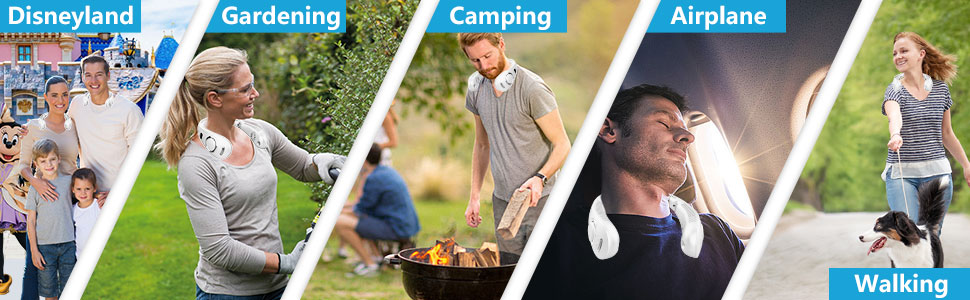 neck fan with mister neck fans with mist neck fans for women rechargeable wearable neck fan