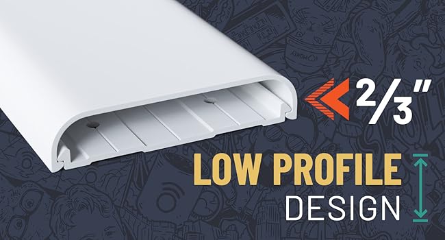 wall cable hider wall kit tv floor in wall on corner adhesive paintable baseboard low profile diy 