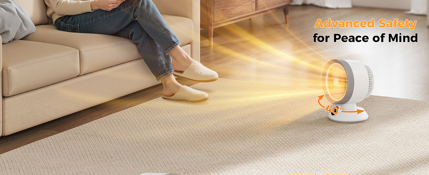 Heater and Fan Combo for Indoor Use