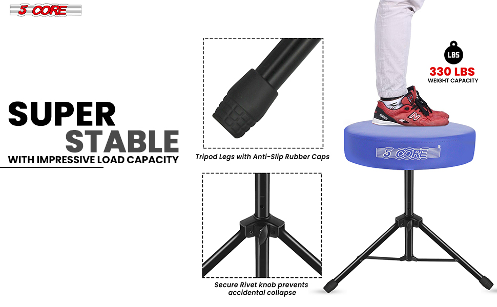 Drum Throne Padded Guitar Stool Music Chair for Adults and Kids