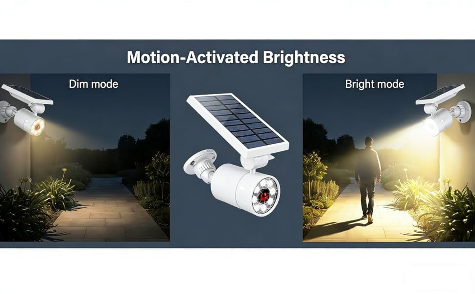 Solar Motion Sensor Light Outdoor Waterproof