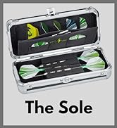Casemaster Sole Aluminum Slim Profile Dart Case Holds 3 Steel Tip and Soft Tip Darts with Enough ...