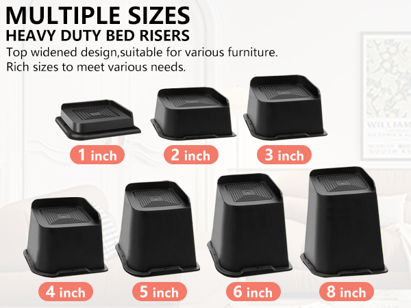 Bed furniture risers