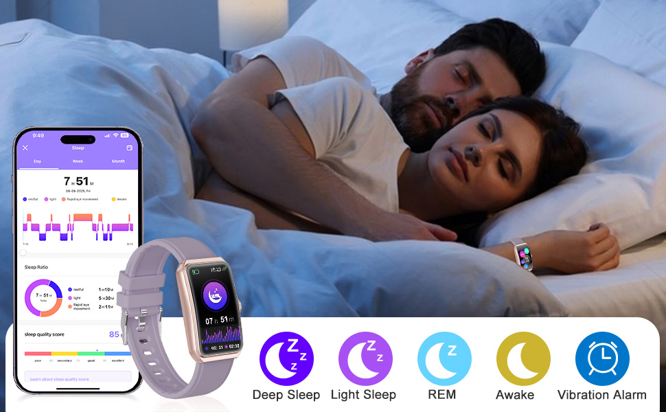 smart watch health fitness tracker with 24/7 heart rate