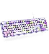 Dilter Wired Keyboard, 104 Keys Full-Sized Typewriter Keyboards, USB Office Keyboard with Number ...