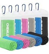 CHEMLUK Cooling Towels for Neck and Face: Instant Cool Towel for Hot Weather UPF 50 Quick Dry Mic...