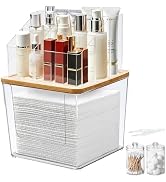 Novalunae 2 Tier Disposable Facial Towel Holder with 2 Q-tip Holders &amp; Clip | 2-in-1 Facial Towel...