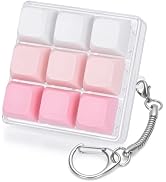 Netholid 9-in-1 Clicky Keyboard Fidget Toy for Adults Gradient Color Keyboard Clicker Keychain St...