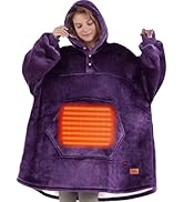 Degrees of Comfort Heated Wearable Blanket for Women Adult, Cordless Wearable Electric Blanket Ho...