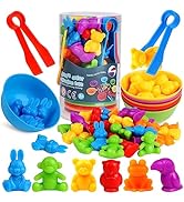 Counting Animals Color Sorting Matching Games with Sorting Bowls Montessori Sensory Early Educati...