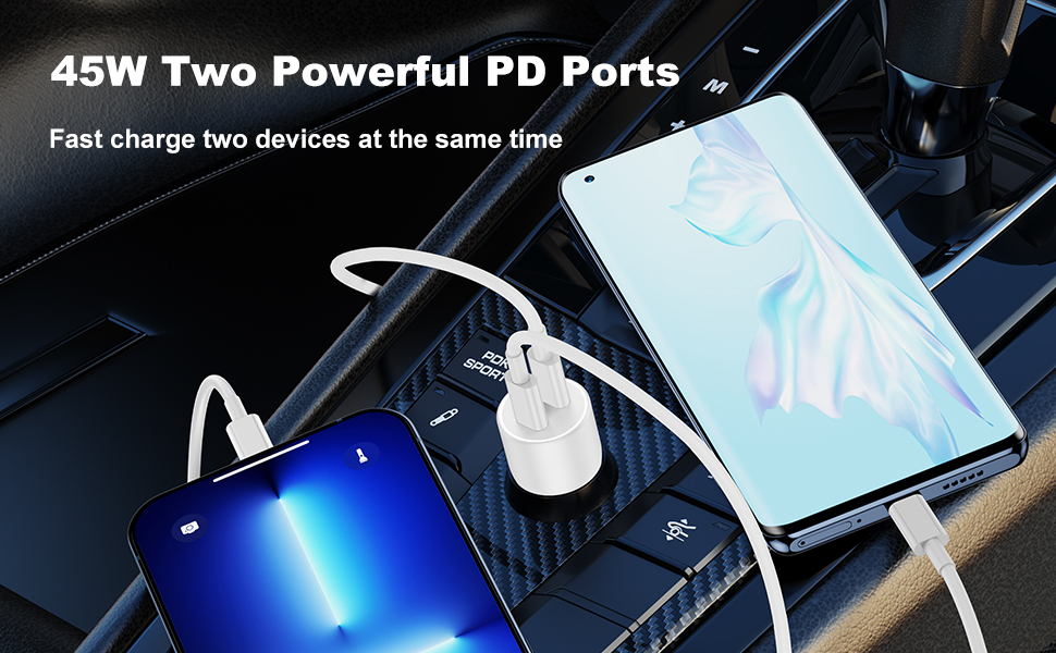 45W Two Powerful PD Ports