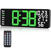 Digital Wall Clock Large Display, 17.3