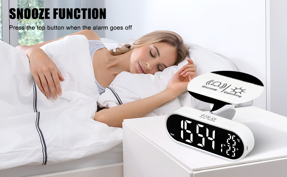 Large Display Digital Alarm Clock