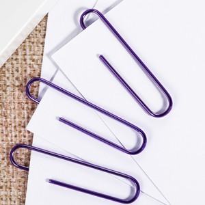 colored paper clips