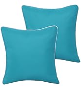 Enipate Inserts Included Outdoor Throw Pillows Set of 2 Water Resistant Toss Pillows for Patio Fu...