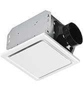 Homewerks 7140-80 Bathroom Fan Ceiling Mount Exhaust Ventilation, 1.5 Sones, 80 CFM, White