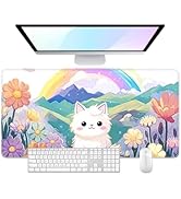 Desk Pad, Large Mouse Pad, 32" x 16" XXXL Extended Gaming Mousepad, Desktop Decor Desk Mat, Men W...