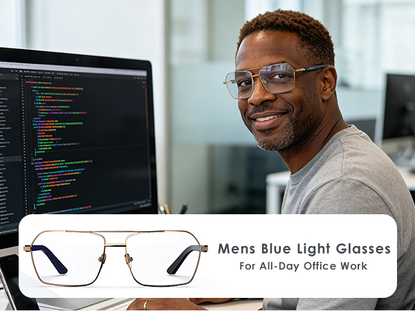 Blue Light Glasses Men/Women, Blue Light Blocking Glasses, Computer Screen Blocker Eyes Protection