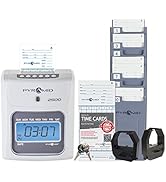 Pyramid Time Systems - Model 2500 Auto Aligning and Top Loading Time Clock [2500K1] Bundle Includ...