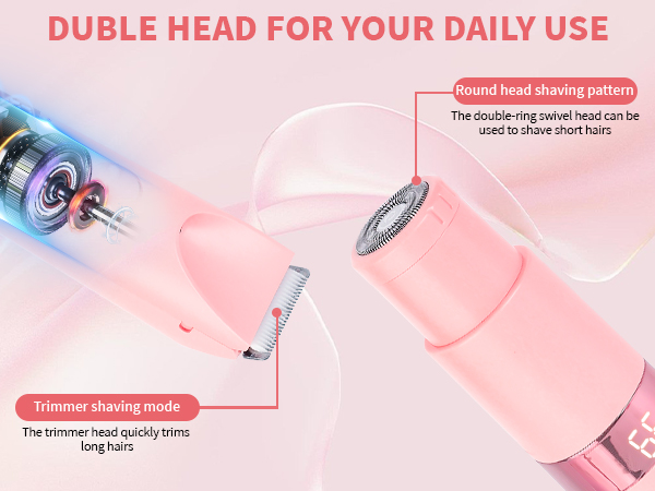 Bikini Trimmer for Women,Dermave Bikini Shaver,2-in-1 Electric Trimmer for Women