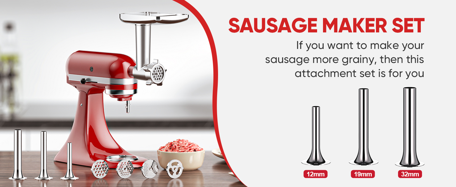 Meat Grinder Attachment for KitchenAid Stand Mixer