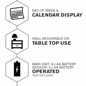 calendar wall mount table top battery operated