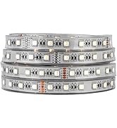 BTF-LIGHTING 5050 RGBW RGB+Cool White(6000K-7000K) 4 Colors in 1 LED 5m 16.4ft 60LEDs/m Multi-Col...