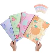 Cute File Folders, Expanding File Folders with 32 Labels, 5 Pocket File Organizer, Accordion File...
