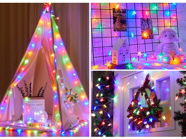 Color Changing Star Fairy Lights