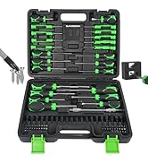 GURADESIGN 107-Piece Magnetic Screwdrivers Set with Case, Screw Driver Set, Includs Slotted, Phil...