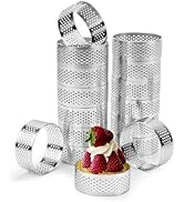 Hilsita 16Pack Tart Rings, 304 Stainless Steel 2 Inch Cookie Rings For Baking Small Pastry Rings ...