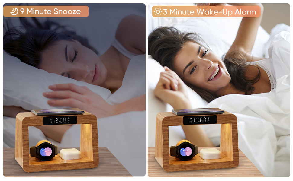 nightstand with charging station