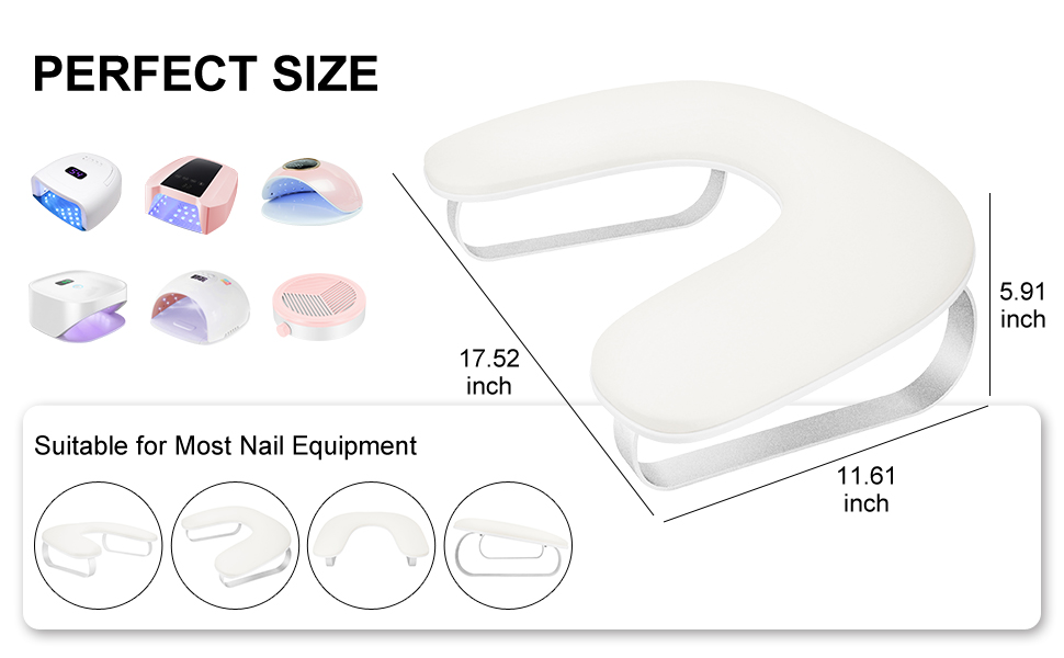 Wenxintek nail arm rest white 06