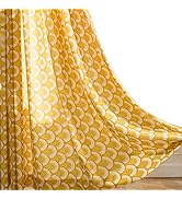 VOGOL Thermal Insulated Window Room Grommet Curtain Drapes for Bedroom and Living Room, Set of 2 ...