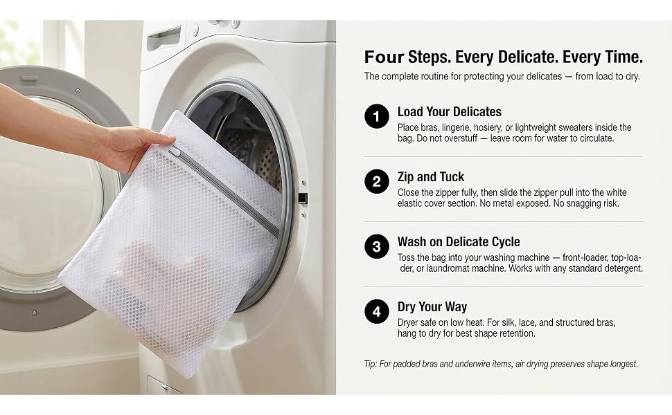 mesh laundry bag for delicates washing machine bra lingerie sweater wash bags with zipper